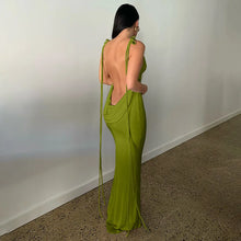 Load image into Gallery viewer, Nataliah Backless Maxi Dress
