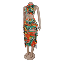 Load image into Gallery viewer, Two Piece Marble Design Skirt Set
