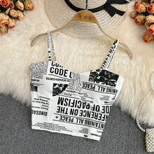 Load image into Gallery viewer, Newspaper Print Camis
