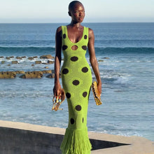 Load image into Gallery viewer, Shaniece Sexy Peekaboo Knitted Maxi Dress
