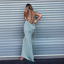 Load image into Gallery viewer, Nataliah Backless Maxi Dress
