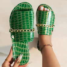 Load image into Gallery viewer, Open-Toed Gator Style Sandal
