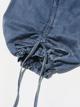 Load image into Gallery viewer, Denim Spliced Lace Up Jeans
