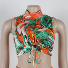 Load image into Gallery viewer, Two Piece Marble Design Skirt Set
