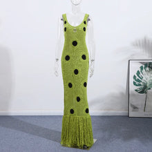 Load image into Gallery viewer, Shaniece Sexy Peekaboo Knitted Maxi Dress
