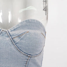 Load image into Gallery viewer, Denim Wide Leg Denim Pants Sets
