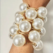 Load image into Gallery viewer, Milan Large Pearl Stacked Bracelet
