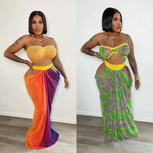 Load image into Gallery viewer, Sexy Chic Sleeveless/ Backless Tube Top Two Piece Set
