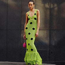 Load image into Gallery viewer, Shaniece Sexy Peekaboo Knitted Maxi Dress
