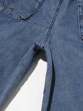 Load image into Gallery viewer, Denim Spliced Lace Up Jeans
