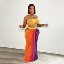 Load image into Gallery viewer, Sexy Chic Sleeveless/ Backless Tube Top Two Piece Set
