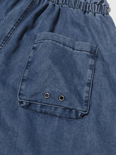 Load image into Gallery viewer, Denim Spliced Lace Up Jeans
