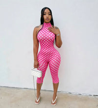 Load image into Gallery viewer, Gabrielle Halterneck Backless Polka Dot Bodysuit
