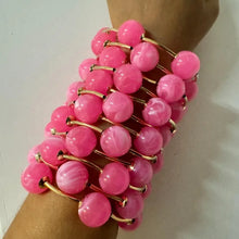 Load image into Gallery viewer, Dior Pink Stacked Pearl Bracelets
