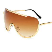 Load image into Gallery viewer, Oversized Rimless Google Style Sunglasses
