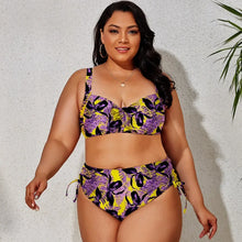 Load image into Gallery viewer, Plus Size  Side Tie High Waist Bikini
