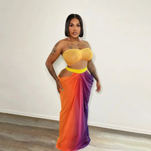 Load image into Gallery viewer, Sexy Chic Sleeveless/ Backless Tube Top Two Piece Set
