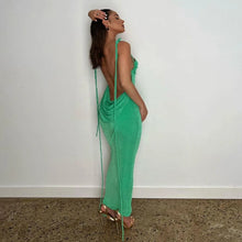 Load image into Gallery viewer, Nataliah Backless Maxi Dress
