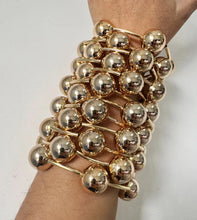 Load image into Gallery viewer, Adriana Gold Bubble Stacked Bracelet
