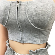 Load image into Gallery viewer, Crop Top Drawstring Pants Set
