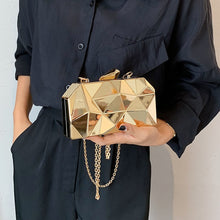 Load image into Gallery viewer, Fashion Geometric &amp; Box Mini Clutch
