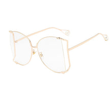 Load image into Gallery viewer, Half Frame Oversized Brand Designer Glasses
