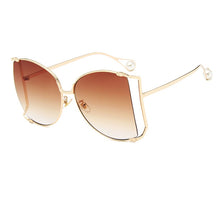 Load image into Gallery viewer, Half Frame Oversized Brand Designer Glasses
