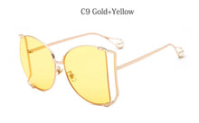 Load image into Gallery viewer, Half Frame Oversized Brand Designer Glasses

