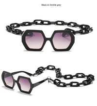 Load image into Gallery viewer, Unique Polygon Chain Sunglasses
