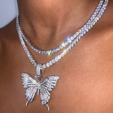 Load image into Gallery viewer, Butterfly Tennis Necklace
