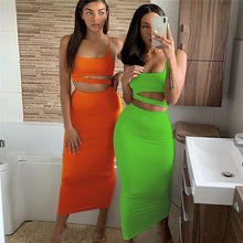 Load image into Gallery viewer, A&#39;aery Two Piece Peekaboo Skirt Set
