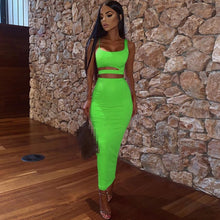 Load image into Gallery viewer, A&#39;aery Two Piece Peekaboo Skirt Set
