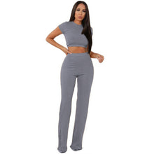 Load image into Gallery viewer, Monica Wide Leg Pants Set
