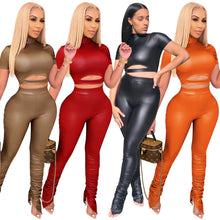 Load image into Gallery viewer, Alona Stacked Two Piece Pants Set
