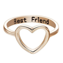 Load image into Gallery viewer, Cutout Heart Best Friend Ring
