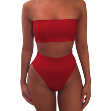Load image into Gallery viewer, Bandeau Top Two Piece Bikini

