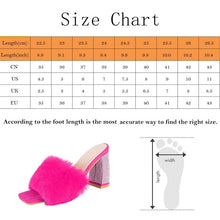 Load image into Gallery viewer, Angela Slip On Fur Wedges
