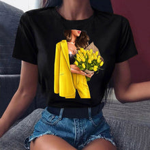 Load image into Gallery viewer, Fashion Summer Tops T Shirt Women Tshirt New Vogue Tshirt  Graphic Tee Cute Women T-shirt Female Tee Shirt  90s Girls Tee Tshirt
