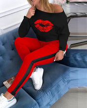 Load image into Gallery viewer, Two Piece Set Tracksuit Women Boat Anchor Print Plus Size 2 Piece Set crop top shorts Pants Femme Elastic Waist shorts for women
