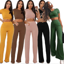 Load image into Gallery viewer, Monica Wide Leg Pants Set
